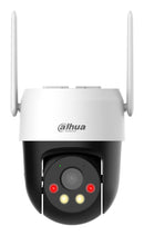 Dahua P3AE-PV-4G 3 MP bezvadu 4G PT kupolveida IP kamera, 4 mm, 73,85°, 345° grozīšana, IR un baltā apgaismojuma nakts redzamība līdz 30 m, AI noteikšana, automātiska izsekošana, microSD līdz 256 GB, IP66