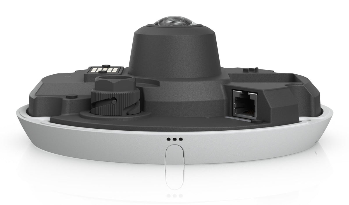 Ubiquiti G6 Pro 360 12 MP Panoramic IP Camera, 180° Viewing Angle, Digital PTZ, Smart IR up to 15 m, Human, Vehicle and Animal Detection, Two-Way Audio, microSD, PoE+, IP66, IK10, White