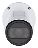 AXIS P1488-LE 8 MP āra bullet IP kamera, 5,9–13,8 mm, 114–46° horizontālais skata leņķis, 62–26° vertikālais skata leņķis, 60 kadri/s, IR nakts redzamība līdz 50 m, H.265, AV1, WDR, AI, microSD, PoE, IP66/IP67, IK10, balta