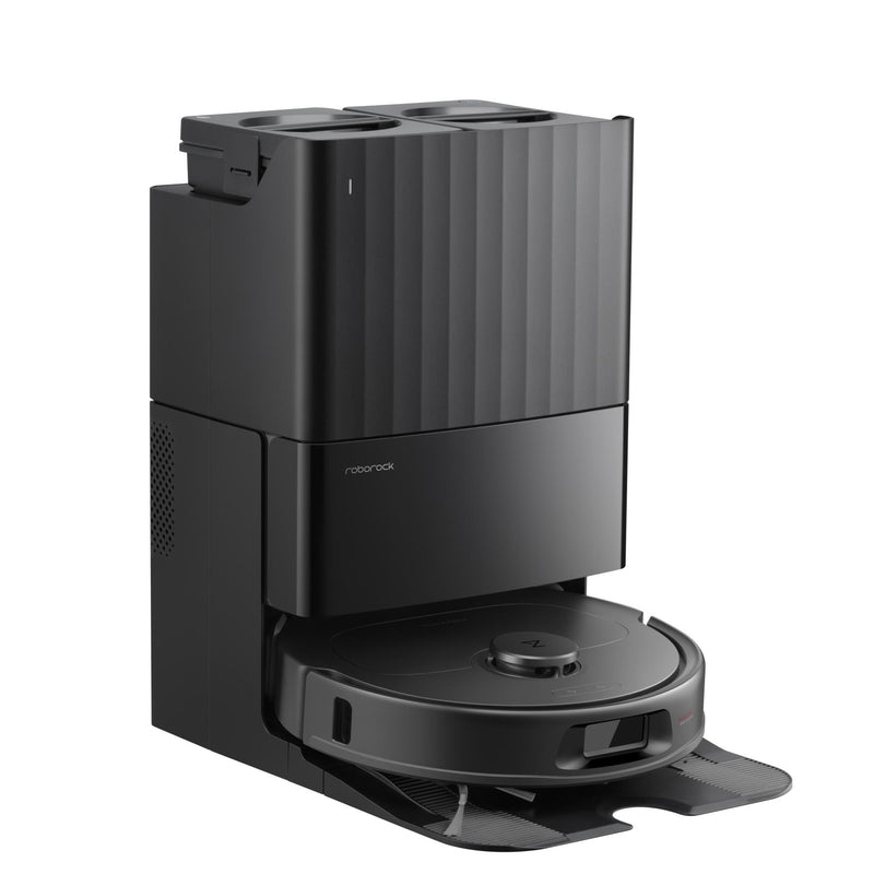 Roborock QR 798 QVRRS52-00, melns, robotizēts putekļsūcējs ar mitro un sauso uzkopšanu, 10 000 Pa, LiDAR navigācija, 5200 mAh, automātiska putekļu iztukšošana un mopu mazgāšana