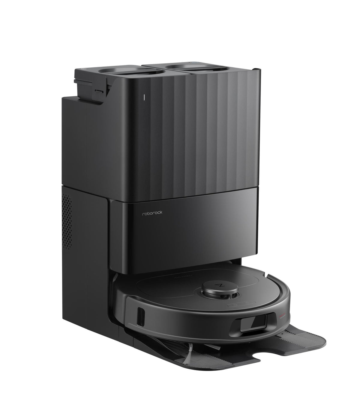 Roborock QR 798 QVRRS52-00, melns, robotizēts putekļsūcējs ar mitro un sauso uzkopšanu, 10 000 Pa, LiDAR navigācija, 5200 mAh, automātiska putekļu iztukšošana un mopu mazgāšana