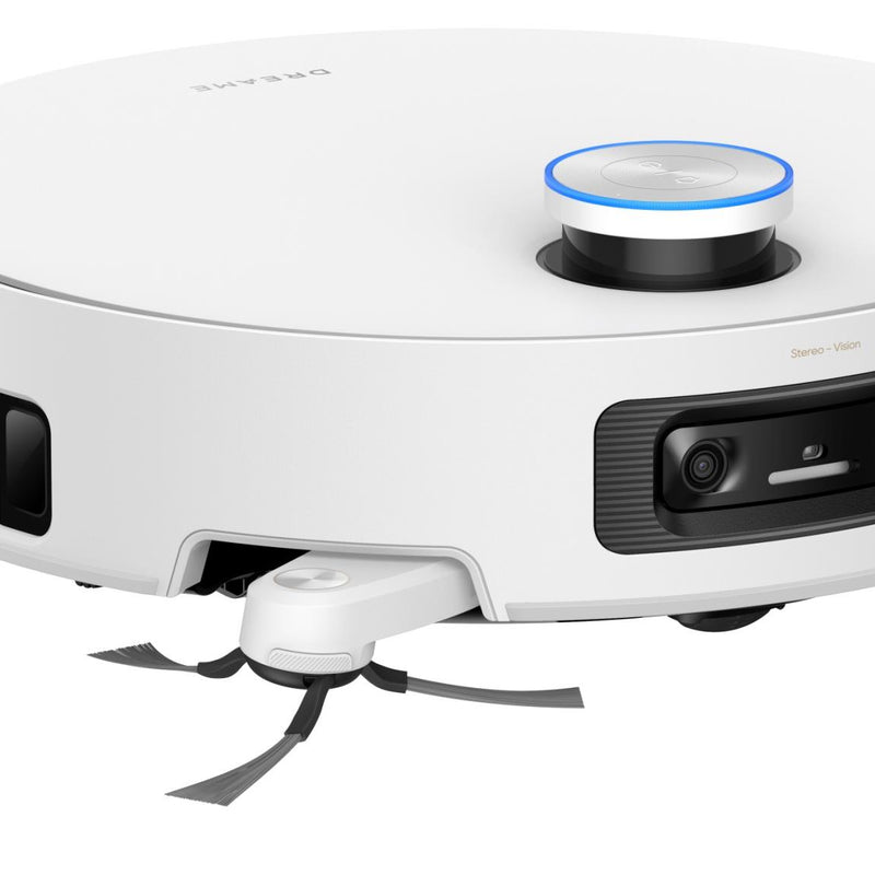 Dreame Aqua10 Ultra Roller robotizētais putekļsūcējs ar sauso un mitro uzkopšanu, 30 000 Pa, AquaRoll™ rullītis, 100 °C mopu mazgāšana, LiDAR navigācija, automātiskā dokstacija, 6400 mAh, balts