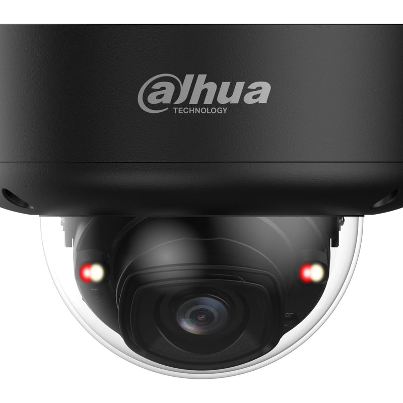 Dahua 5MP WizMind dome IP kamera, 2,7–13,5mm, IR 60m, Smart Dual Light, AI, WDR, PoE, IP67, IK10, melna