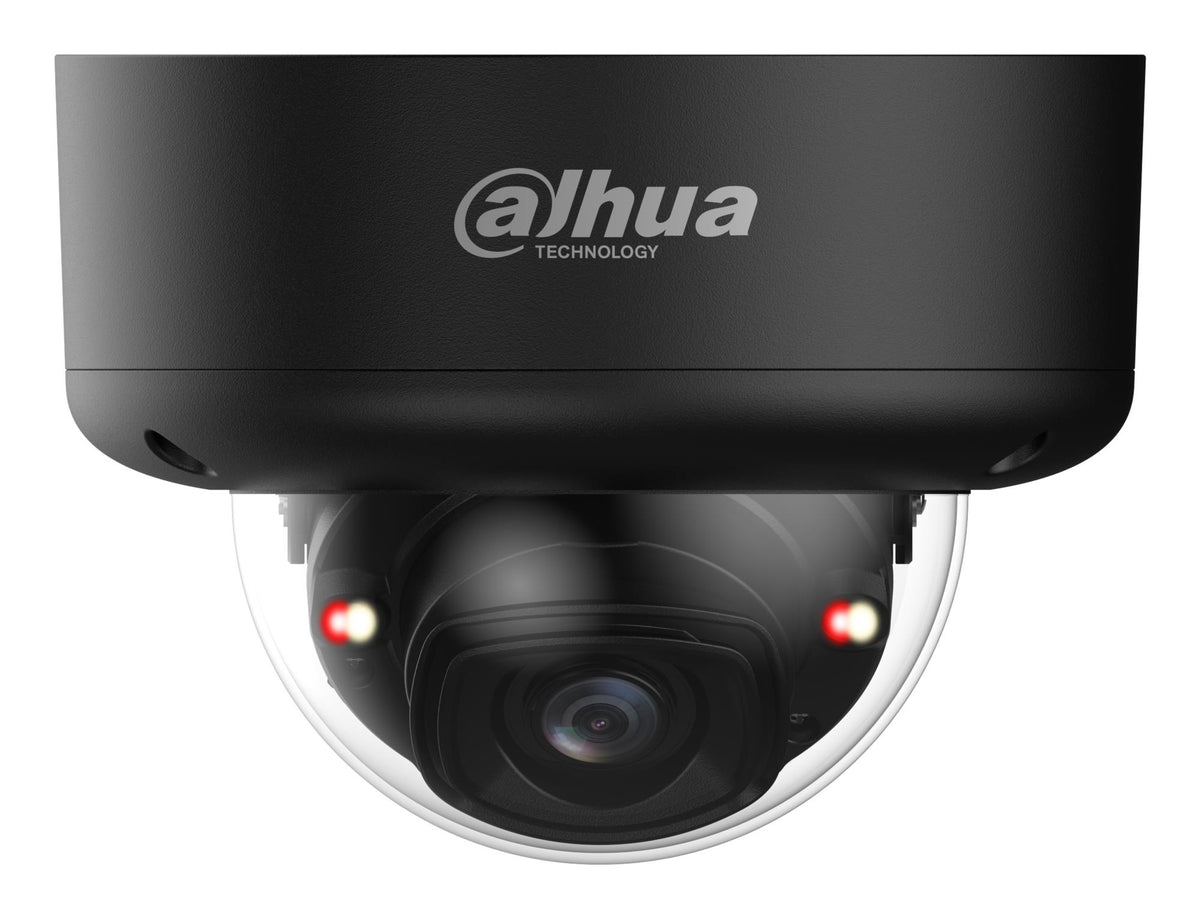 Dahua 5MP WizMind dome IP kamera, 2,7–13,5mm, IR 60m, Smart Dual Light, AI, WDR, PoE, IP67, IK10, melna
