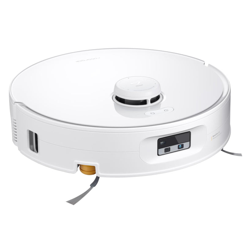 Roborock Qrevo Curv 2 Flow robotizētais putekļsūcējs, 20 000 Pa, sausā un mitrā uzkopšana, LiDAR navigācija, automātiskā dokstacija ar ūdens uzpildi un notekūdeņu novadīšanu, 5200 mAh, balts
