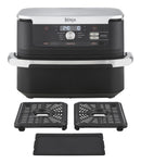 Ninja Foodi FlexDrawer AF500EU, 2470 W, 10,4 l karstā gaisa friteris ar MegaZone, 2 neatkarīgām 5,2 l zonām, 7 gatavošanas programmām, SYNC un MATCH funkcijām