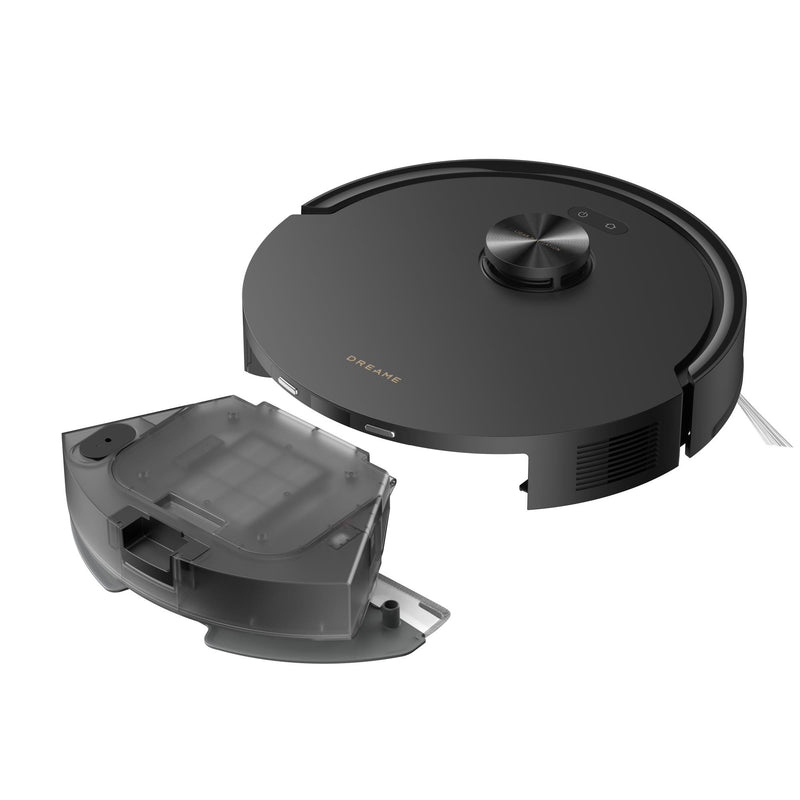 Dreame F20 robotizētais putekļsūcējs, sausā un mitrā uzkopšana, 20 000 Pa, LiDAR navigācija, 3200 mAh, 150 min darbības laiks, automātiskā uzlāde, melns — modelis RLF41GA-BK.