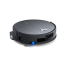 ECOVACS DEEBOT X11 PRO OMNI, melns robotizēts putekļsūcējs ar mitro un sauso uzkopšanu, 19 500 Pa, OZMO ROLLER 2.0, dToF LiDAR, AIVI 3D, 6400 mAh un automātisku mopu mazgāšanu