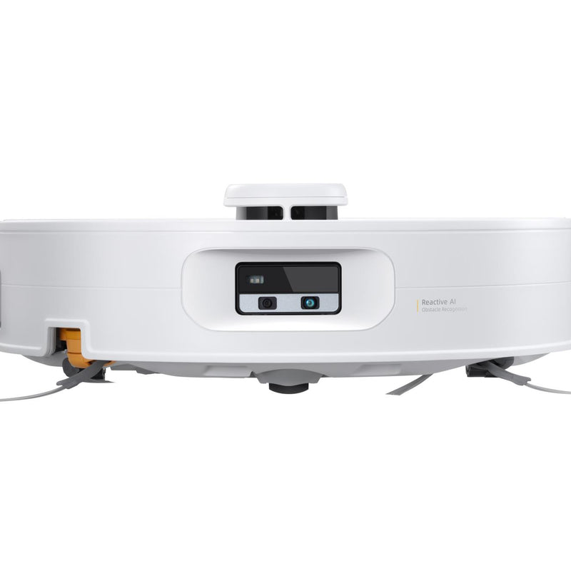 Roborock Qrevo Curv 2 Flow robotizētais putekļsūcējs, 20 000 Pa, sausā un mitrā uzkopšana, LiDAR navigācija, automātiskā dokstacija ar ūdens uzpildi un notekūdeņu novadīšanu, 5200 mAh, balts