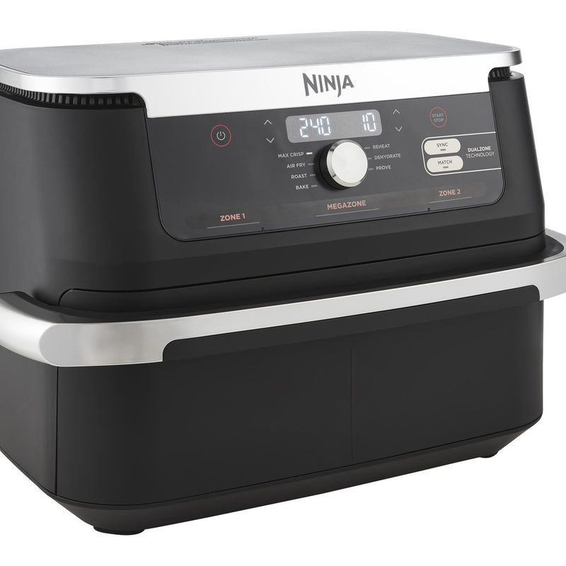 Ninja Foodi FlexDrawer AF500EU, 2470 W, 10,4 l karstā gaisa friteris ar MegaZone, 2 neatkarīgām 5,2 l zonām, 7 gatavošanas programmām, SYNC un MATCH funkcijām