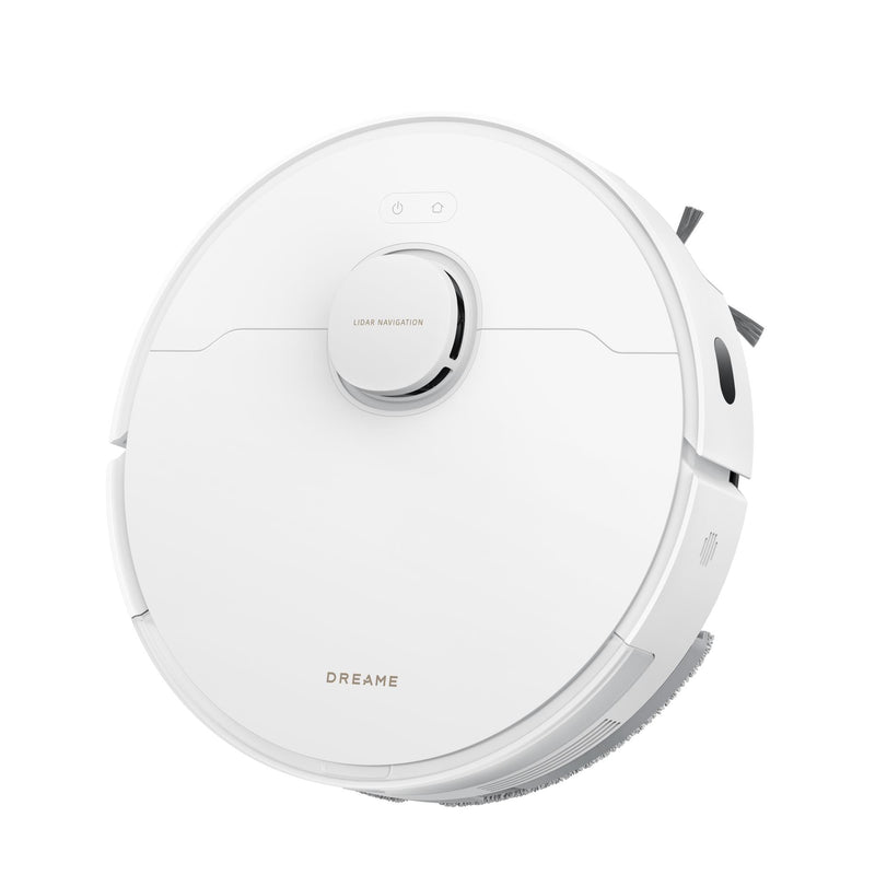 Dreame D20 Pro robotizētais putekļsūcējs, 13 000 Pa, sausā un mitrā uzkopšana, D-ToF LiDAR, SideReach izvelkamā birste, HyperStream DuoBrush, 5200 mAh, 0,7 l, balts, RLD43SA
