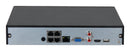 Dahua NVR2104HS-P-4KS3, 4 kanālu Lite tīkla videoreģistrators ar 4 PoE portiem, līdz 12 MP IP kamerām, 1 × SATA līdz 20 TB, 80 Mb/s, SMD Plus, HDMI 4K, Smart H.265+