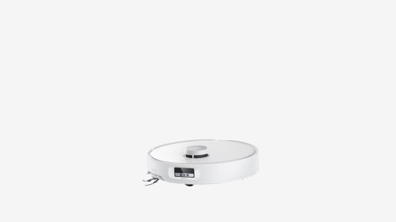 Roborock Qrevo Edge robotizētais putekļsūcējs, 18 500 Pa, sausā un mitrā uzkopšana, LiDAR navigācija, FlexiArm, DuoDivide Anti-Tangle, automātiskā dokstacija, 6400 mAh, balts