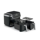 Ninja DualZone DZ801EU, 2470 W, 7,6 l karstā gaisa friteris ar 2 neatkarīgām 3,8 l zonām, 6 gatavošanas programmām, SYNC un MATCH funkcijām, 40–240 °C