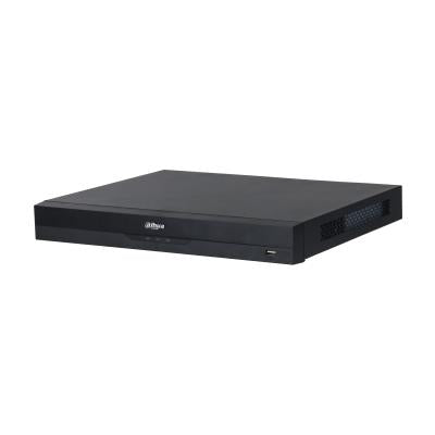 Dahua NVR5216-16P-EI 16 kanālu tīkla videoreģistrators ar 16 PoE pieslēgvietām, WizSense, līdz 32 MP, 8K HDMI, 2 SATA, melns