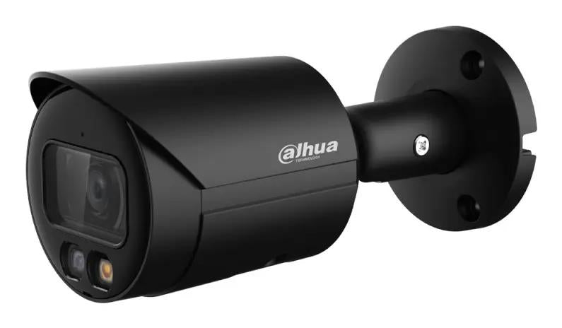 Dahua IPC-HFW2849S-S-IL-0280B-B 8 MP āra IP kamera, 2,8 mm, 111°, Smart Dual Light, IR un silti balta gaisma līdz 30 m, H.265, cilvēku un transportlīdzekļu noteikšana, mikrofons, PoE, IP67, melna
