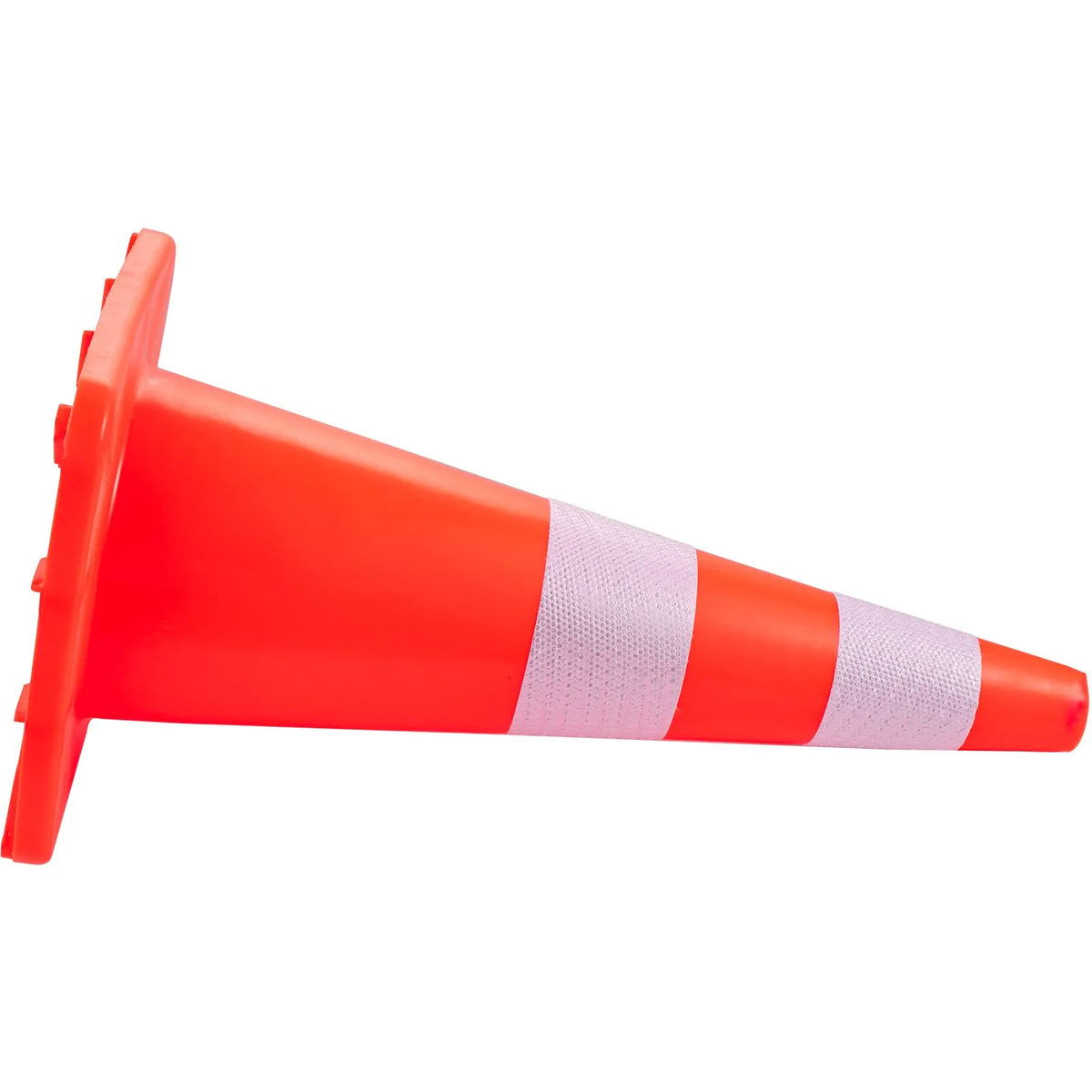 VEVOR drošības konusi, augstums 73 cm, 12 gab. PVC oranži satiksmes konusi ar 2 atstarojošām joslām un smagu pamatni, satiksmes regulēšanai, piebraucamajiem ceļiem, autostāvvietām un skolu teritorijām - ZEMLETES.LV