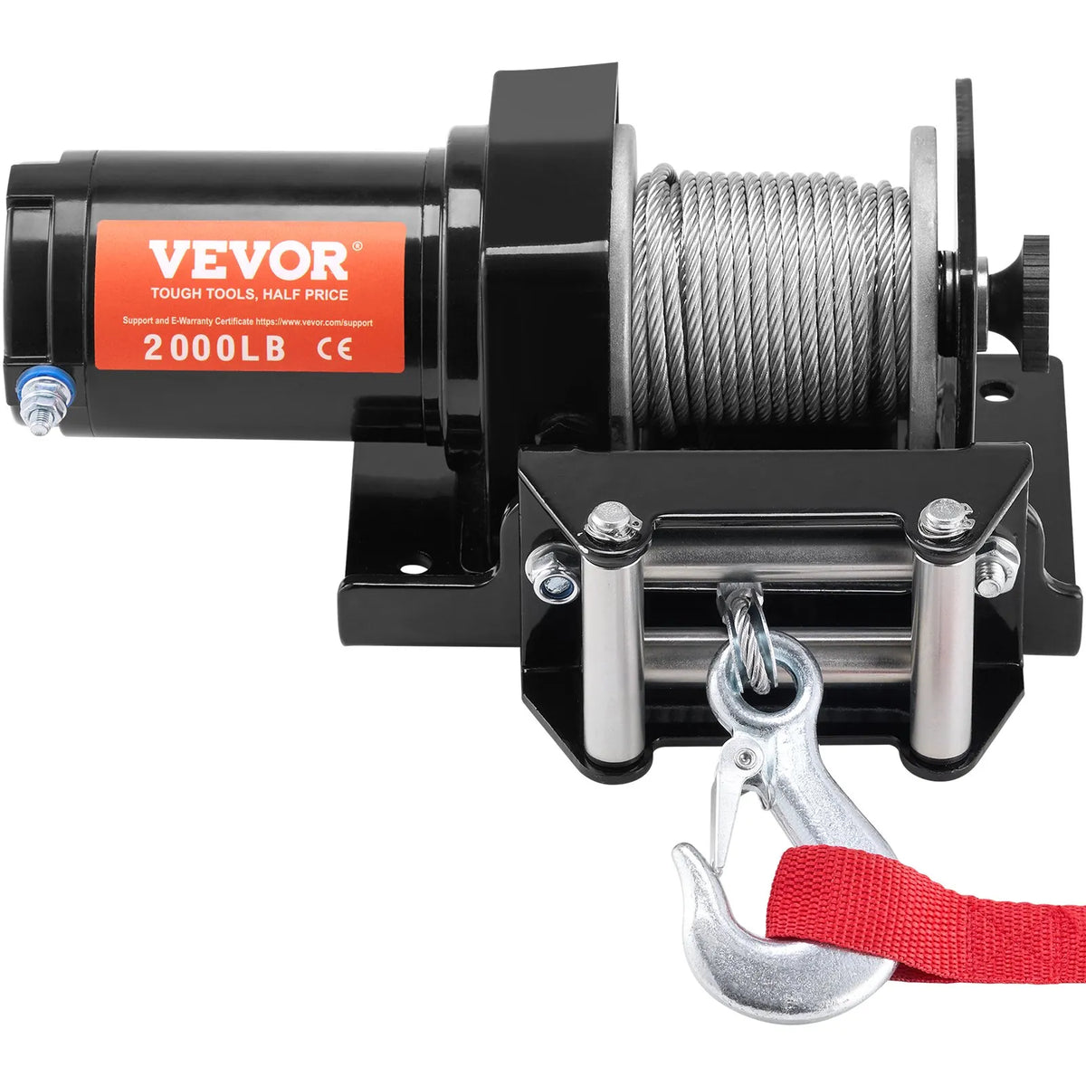 VEVOR elektriskā vinča ATV/UTV 907,2 kg ar tērauda trosi, IP55 ūdensizturība un vadu vadība - ZEMLETES.LV