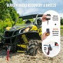 VEVOR elektriskā vinča ATV/UTV 1814,4 kg ar tērauda trosi, IP55 ūdensizturība un tālvadības pulti - ZEMLETES.LV