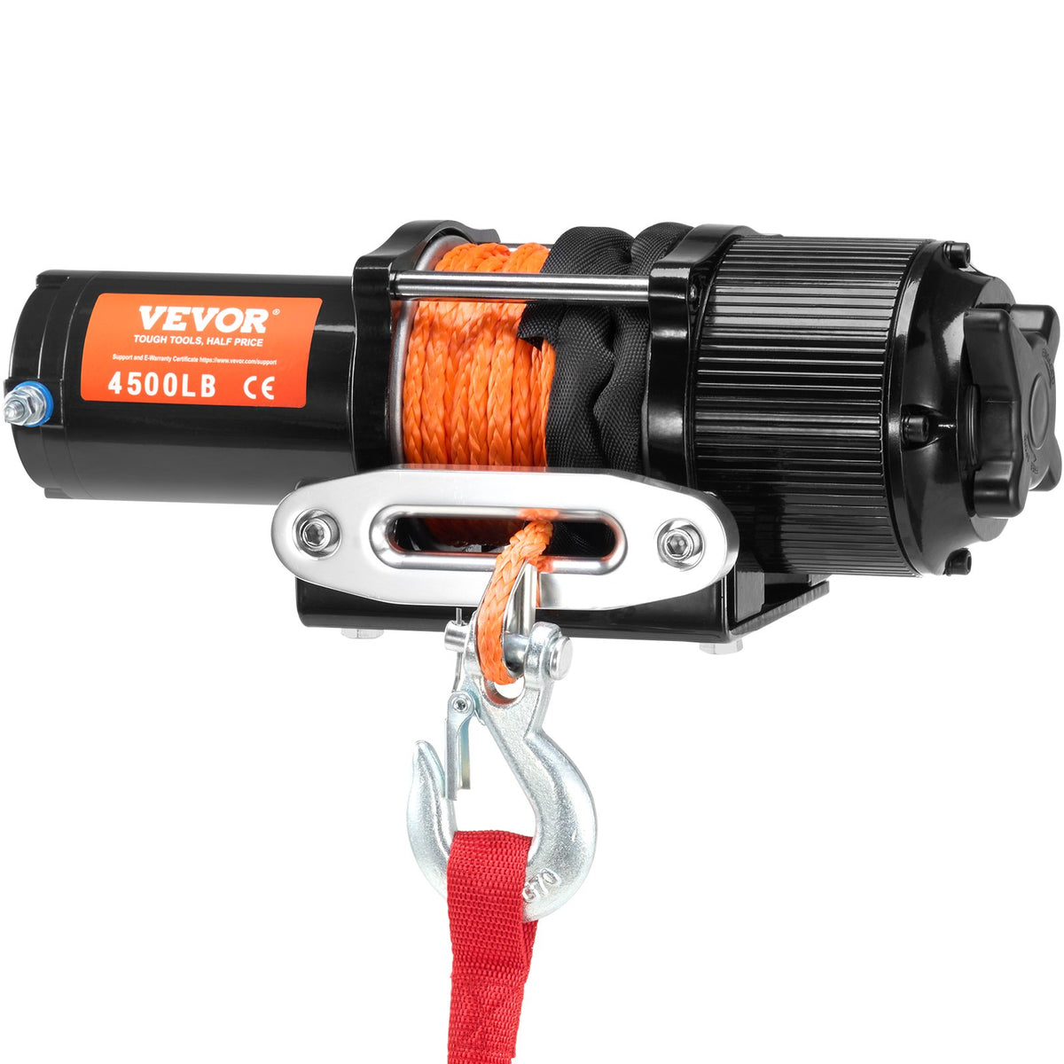 VEVOR elektriskā vinča ATV/UTV, 2040 кг, ar sintētisko trosi, ūdensizturīga, ar tālvadības pulti