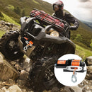 VEVOR elektriskā vinča ATV/UTV 1587,6 kg ar sintētisko trosi, ūdensizturīga ar vadu vadību - ZEMLETES.LV