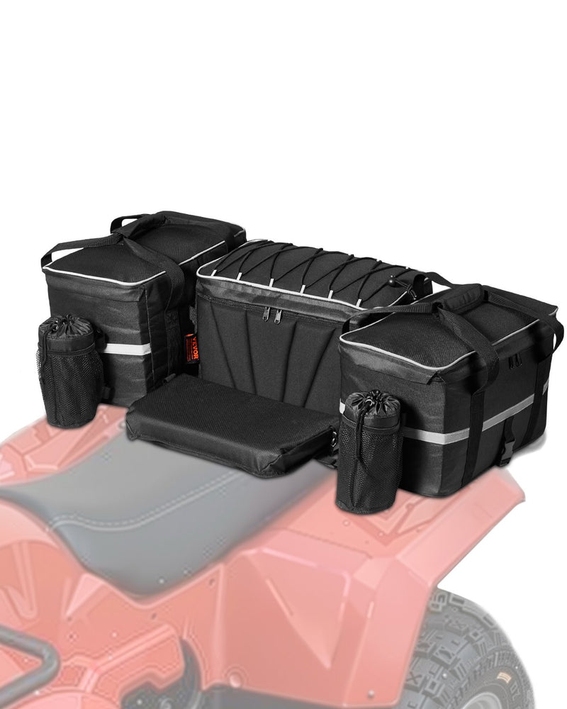 VEVOR 54 L ATV aizmugures kravas soma ar 16 L termo somu un ūdensnecaurlaidīgu pārsegu