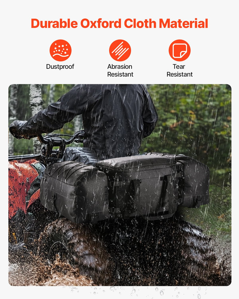 VEVOR 74 L ATV aizmugures soma no 600D oksforda auduma ar sūkļa polsterējumu