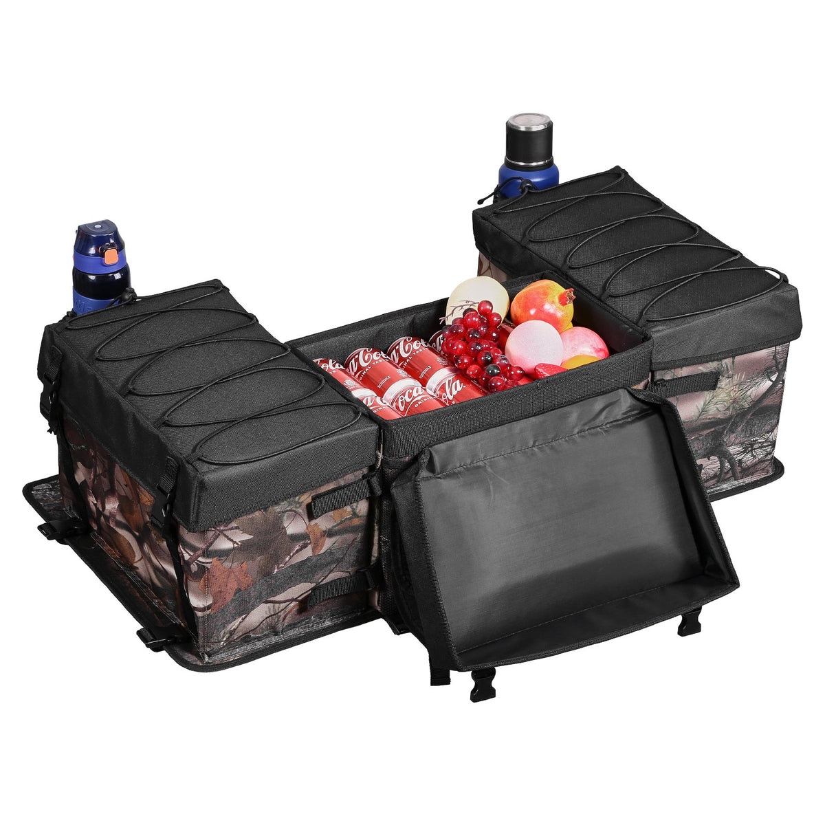 VEVOR 68 L ATV Rear Bag 600D Oxford Fabric with Foam Padding