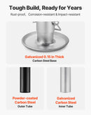 VEVOR A veida piekabes domkrats 2267 kg ar 381 mm vertikālo gaitu, piekabes pacelšanas domkrats ar regulējamu 7 līmeņu nolaižamo balstu un urbjmašīnas adapteri, saderīgs ar bezvadu urbjmašīnām, piemērots kemperu, saimniecības un jahtu piekabēm