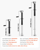 VEVOR A veida piekabes domkrats 2267 kg ar 381 mm vertikālo gaitu, piekabes pacelšanas domkrats ar regulējamu 7 līmeņu nolaižamo balstu un urbjmašīnas adapteri, saderīgs ar bezvadu urbjmašīnām, piemērots kemperu, saimniecības un jahtu piekabēm
