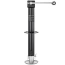 VEVOR A veida piekabes domkrats 2267 kg ar 381 mm vertikālo gaitu, piekabes pacelšanas domkrats ar regulējamu 7 līmeņu nolaižamo balstu un urbjmašīnas adapteri, saderīgs ar bezvadu urbjmašīnām, piemērots kemperu, saimniecības un jahtu piekabēm