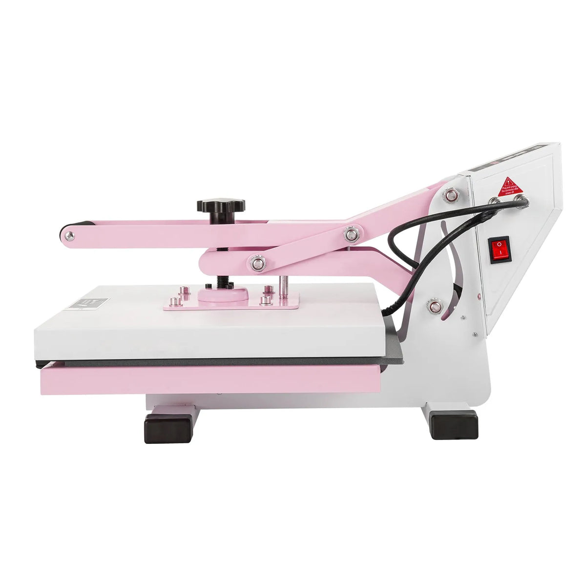 VEVOR termoprese 380 x 380 mm ar izvelkamu platformu T - kreklu termopārnesei, rozā krāsā - ZEMLETES.LV