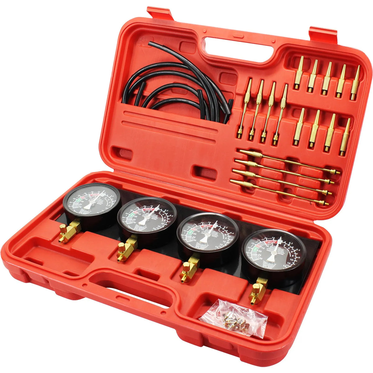 VEVOR Fuel Vacuum Carburettor Synchronisation Gauge Kit with Manometers and Rubber Hoses