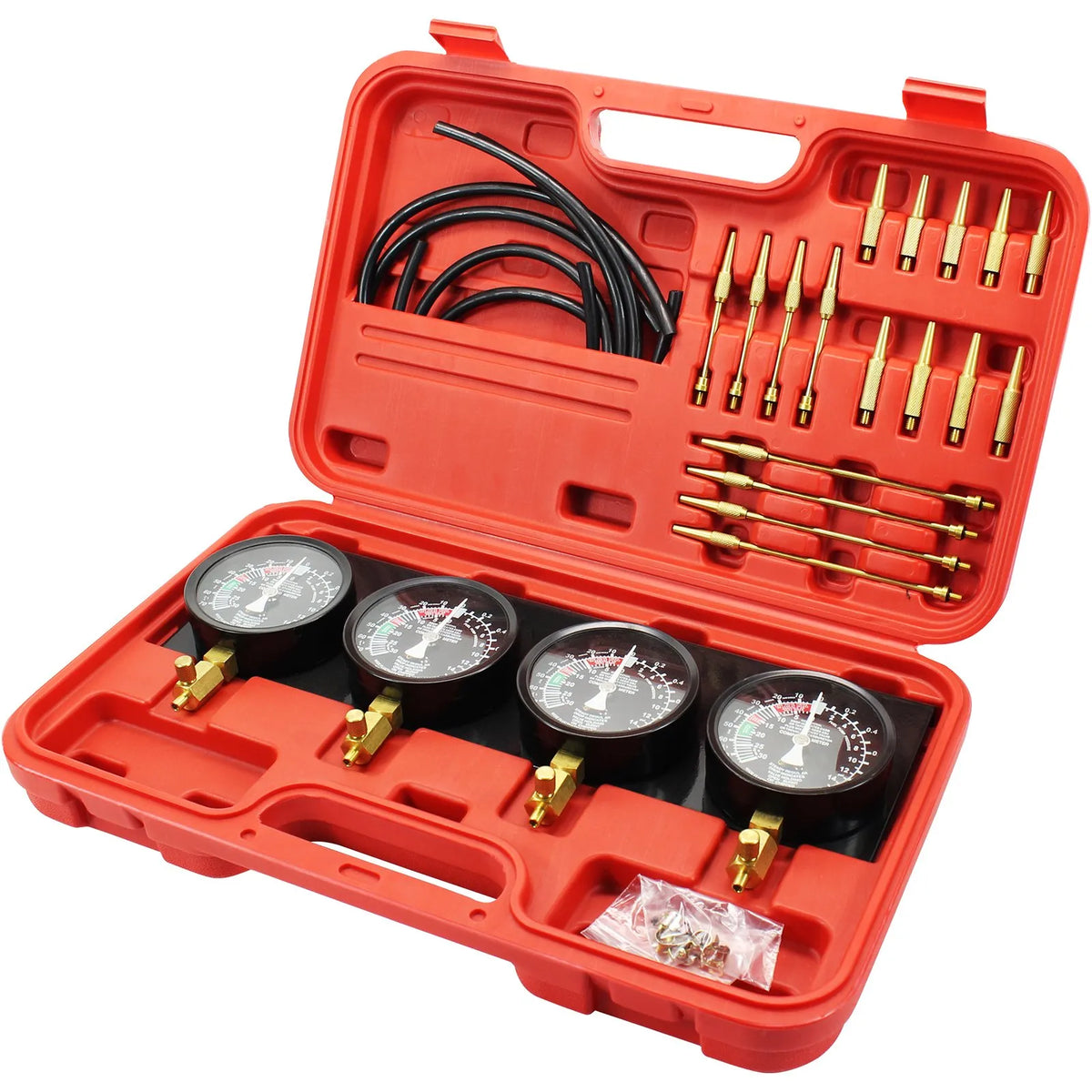 VEVOR Fuel Vacuum Carburettor Synchronisation Gauge Kit with Manometers and Rubber Hoses