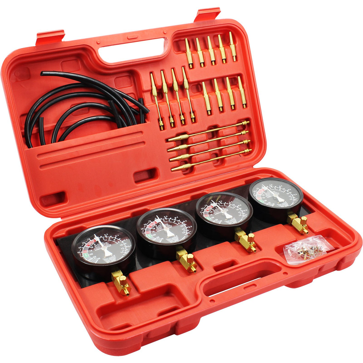 VEVOR Fuel Vacuum Carburettor Synchronisation Gauge Kit with Manometers and Rubber Hoses
