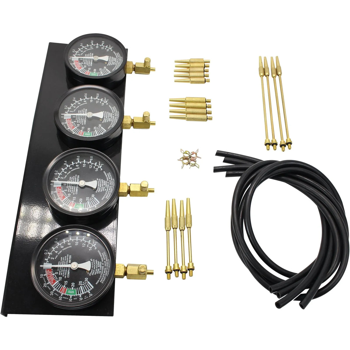 VEVOR Fuel Vacuum Carburettor Synchronisation Gauge Kit with Manometers and Rubber Hoses
