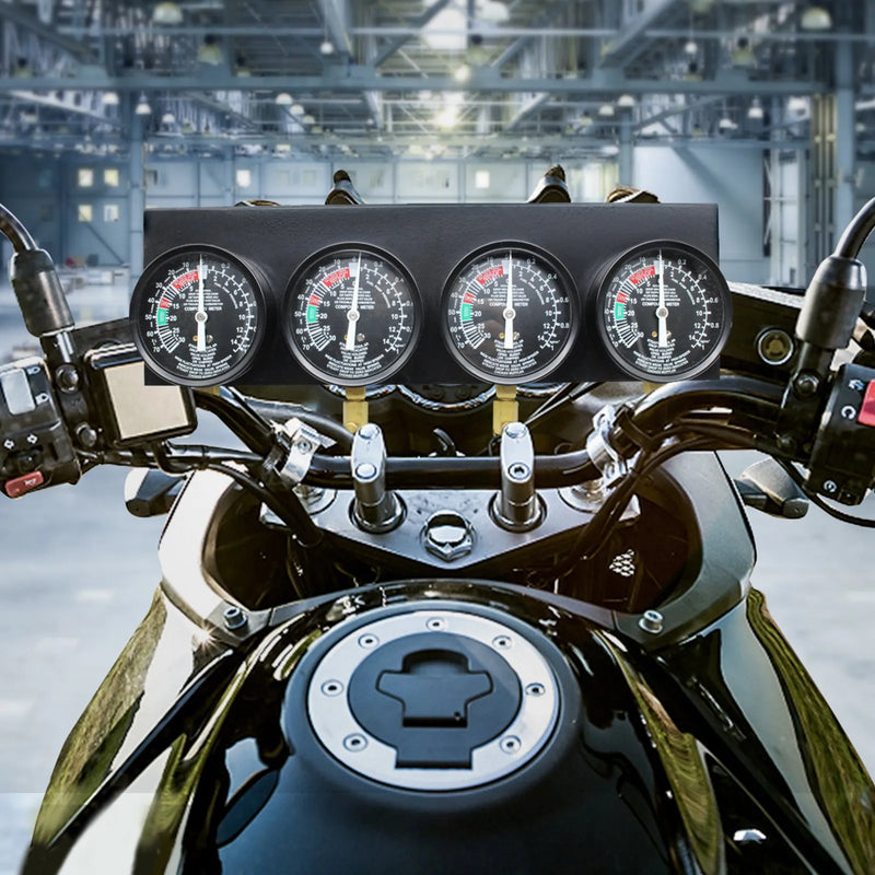 VEVOR Degvielas vakuuma karburatoru sinhronizācijas mērinstrumentu komplekts ar manometriem un gumijas šļūtenēm