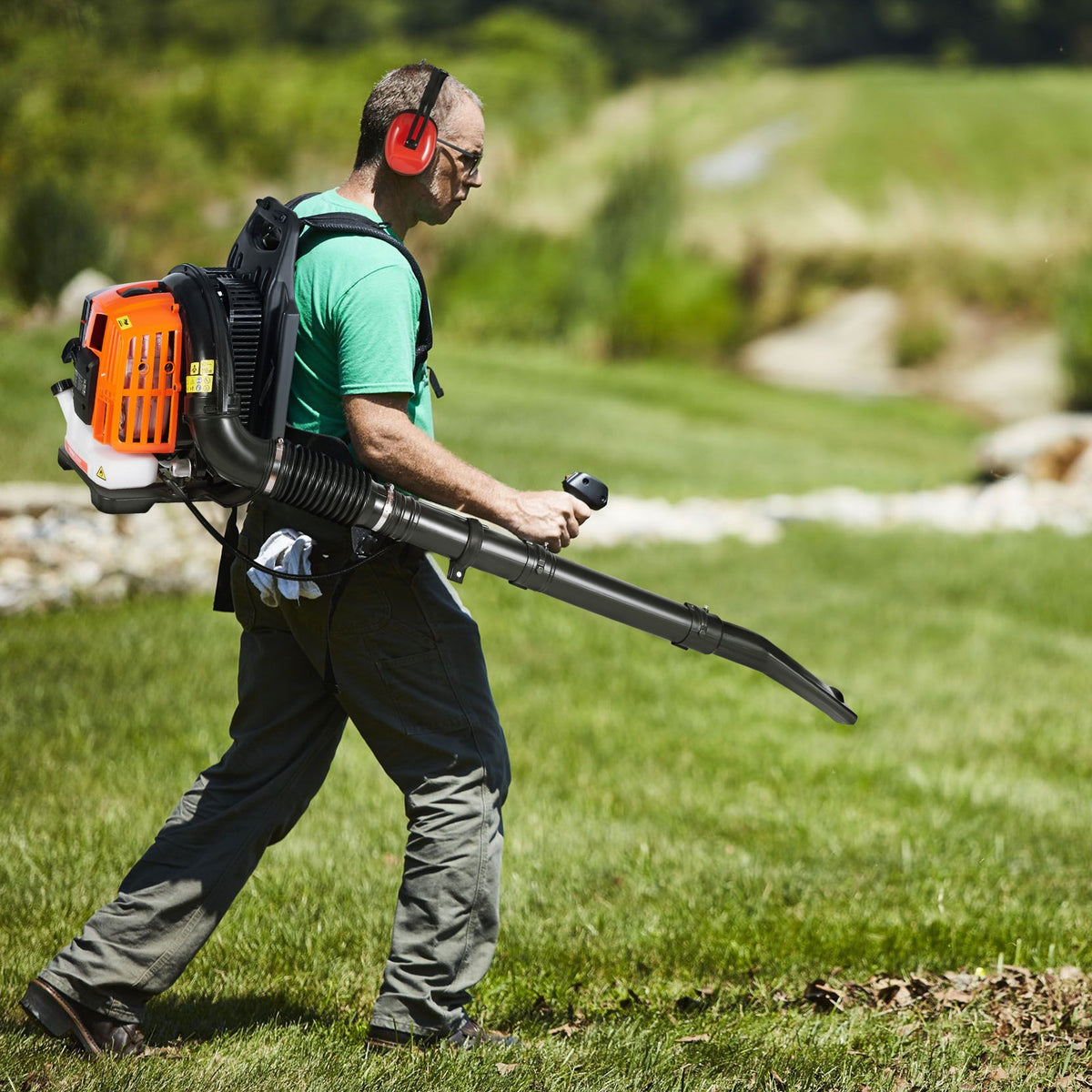 VEVOR Backpack Petrol Leaf Blower 52 cm³, 2-Stroke, 815 m³/h, 282 km/h