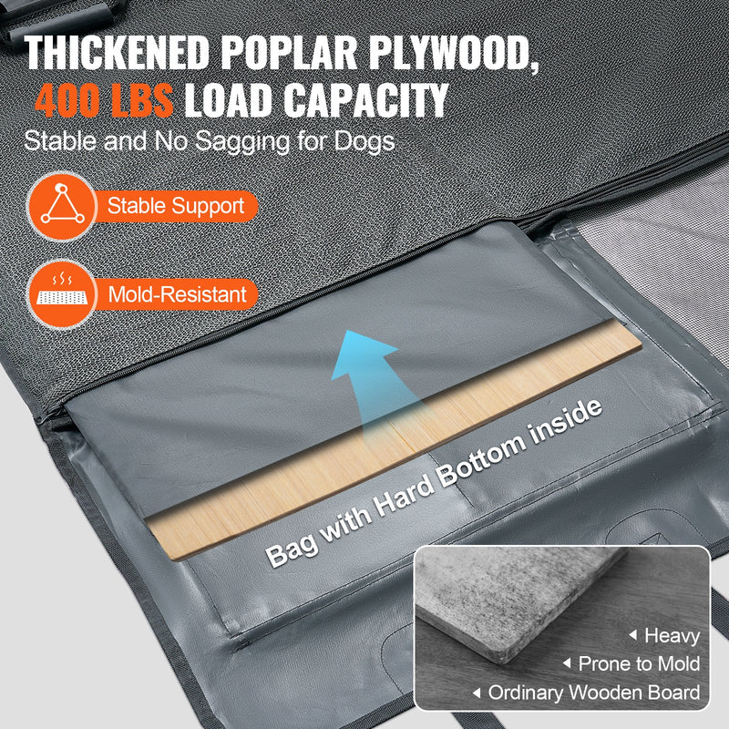 VEVOR Ūdensnecaurlaidīgs suņu sēdekļa pārvalks 1370 x 610 mm, 600D, automašīnām