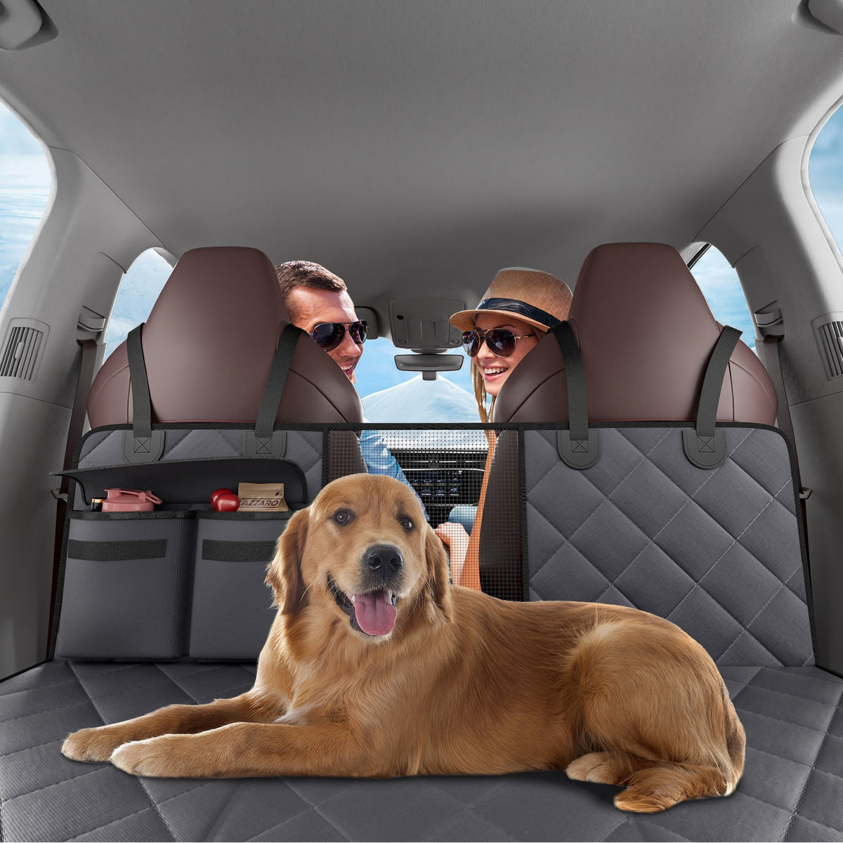 VEVOR Waterproof Dog Car Seat Cover, 600D, 137 × 61 cm