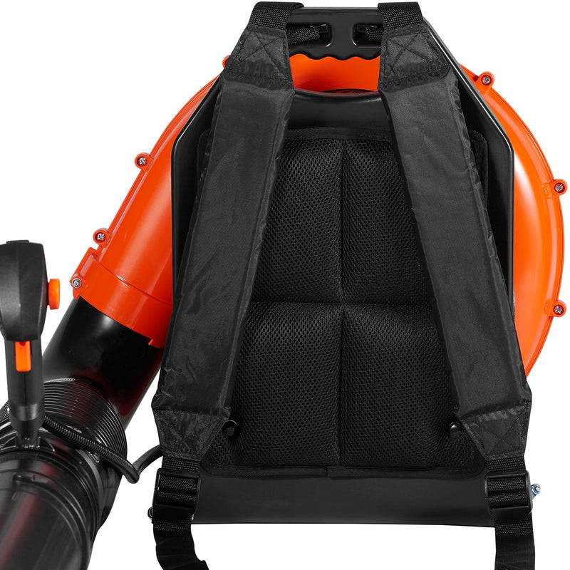 VEVOR mugursomas lapu pūtējs, 79 cm³ 2-taktu benzīna dzinējs, gaisa plūsma 26,3 m³/min, gaisa ātrums 296 km/h