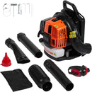 VEVOR Mugursomas lapu pūtējs 62CC 2-taktu benzīna lapu pūtējs 1110CFM gaisa plūsma