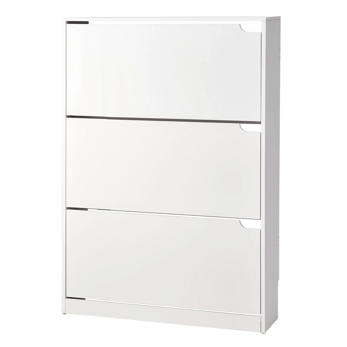 VEVOR Shoe Cabinet with 3 Drawers, Modern Freestanding Shoe Storage Cabinet with Anti-Tip Bracket, Suitable for Entryway, Hallway, Bedroom, Living Room and Wardrobe, White