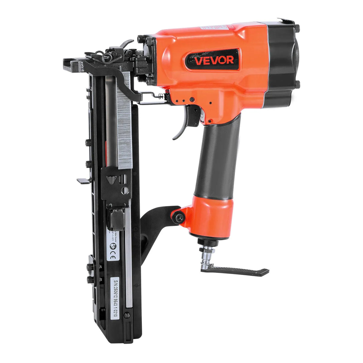 VEVOR Pneumatic Staple Gun 16G Wide Staples 26.4 mm, 16–38 mm, 4.8–8.3 bar, for Roofing and Cladding