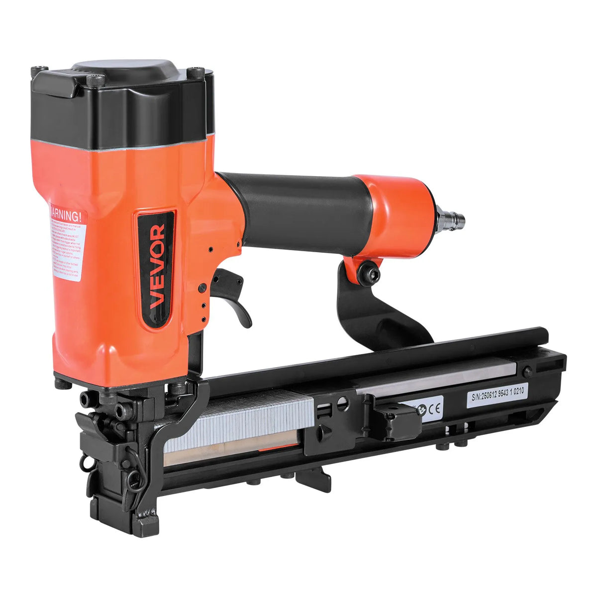 VEVOR Pneumatic Staple Gun 16G Wide Staples 26.4 mm, 16–38 mm, 4.8–8.3 bar, for Roofing and Cladding