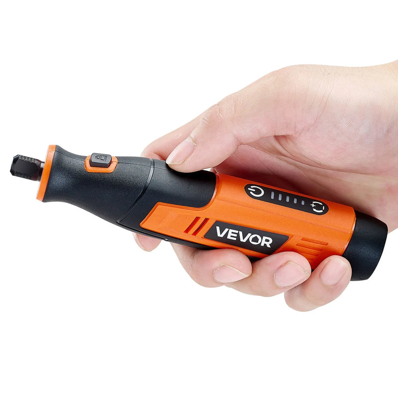 VEVOR 73 daļu bezvadu DC 4 V mini rotācijas instruments ar 5 ātrumiem (7000–20000 apgr./min.) gravēšanai, slīpēšanai, pulēšanai, grebšanai, griešanai un rokdarbiem
