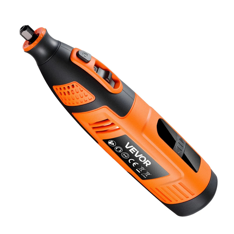VEVOR 119 daļu bezvadu DC 12 V mini rotācijas instruments ar 28 ātrumiem (5000–32000 apgr./min.) gravēšanai, slīpēšanai, pulēšanai, grebšanai, griešanai un rokdarbiem