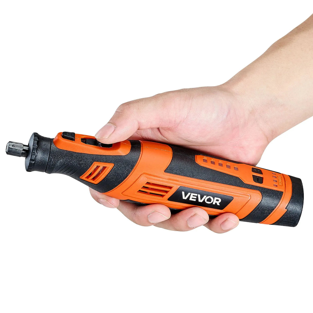 VEVOR 136-Piece Cordless DC 8V Mini Rotary Tool with 5 Speeds (5000–30000 RPM) for Engraving, Grinding, Polishing, Scraping, Sharpening, Cutting and Crafts