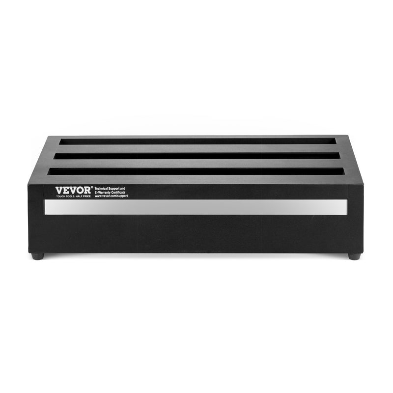 VEVOR ģitāras pedāļu dēlis, 50,8 × 27,9 cm, alumīnija sakausējums, 1 kg, ar somu, siksnām un stiprinājumiem, paredzēts 10–12 pedāļiem