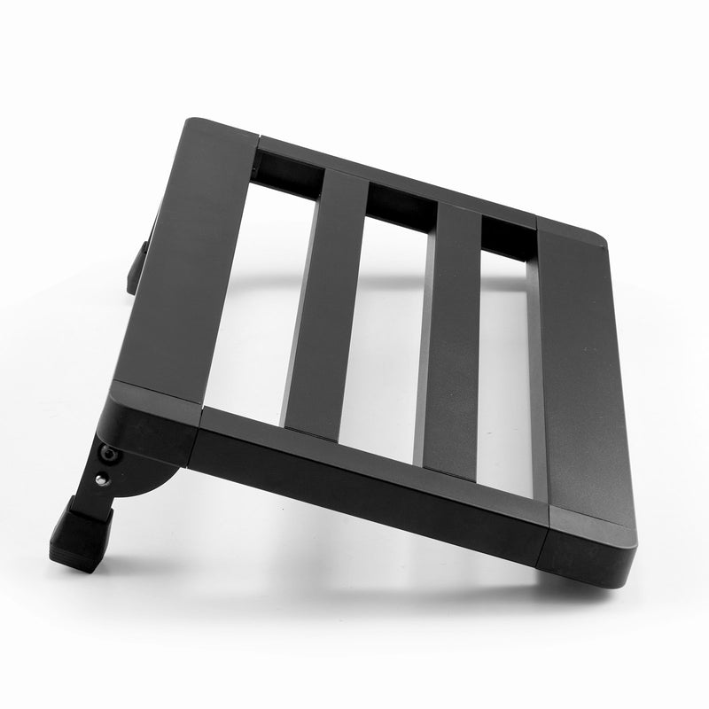 VEVOR saliekams ģitāras pedāļu dēlis, 50,8 × 27,9 cm, alumīnija sakausējums, 1,2 kg, ar somu, siksnām un Velcro, paredzēts 10–12 pedāļiem